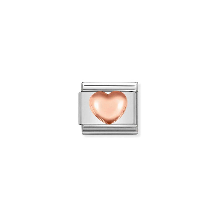 Nomination Classic Rose Gold Symbols Raised Heart Charm