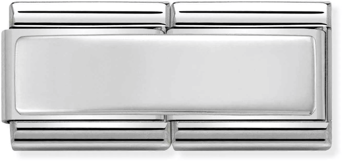 Nomination Classic Silver Double Engraved Custom Charm