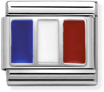 Nomination Classic Silver Flags France Flag Charm