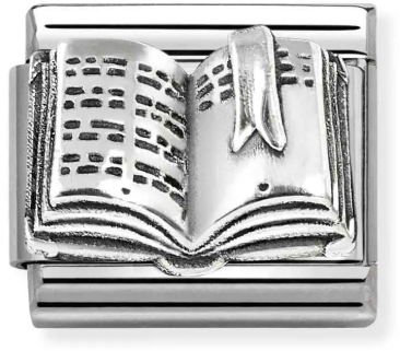 Nomination Classic Silver Oxidised Symbols Book Charm