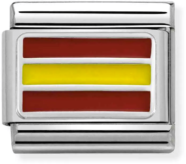 Nomination Classic Silver Flags Spain Flag Charm