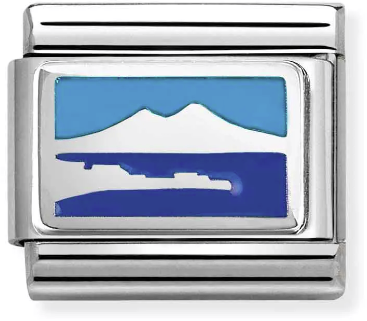 Nomination Classic Silver Plates Symbols Vesuvius Charm
