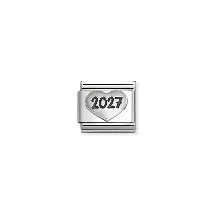 Nomination Classic Silver Oxidised Symbols 2027 Heart Charm