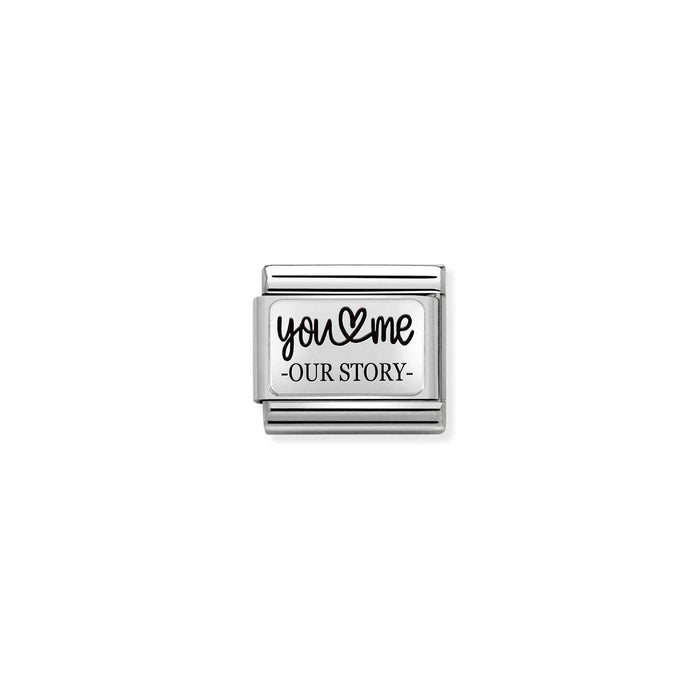 Nomination Classic Silver Plates Our Story Charm