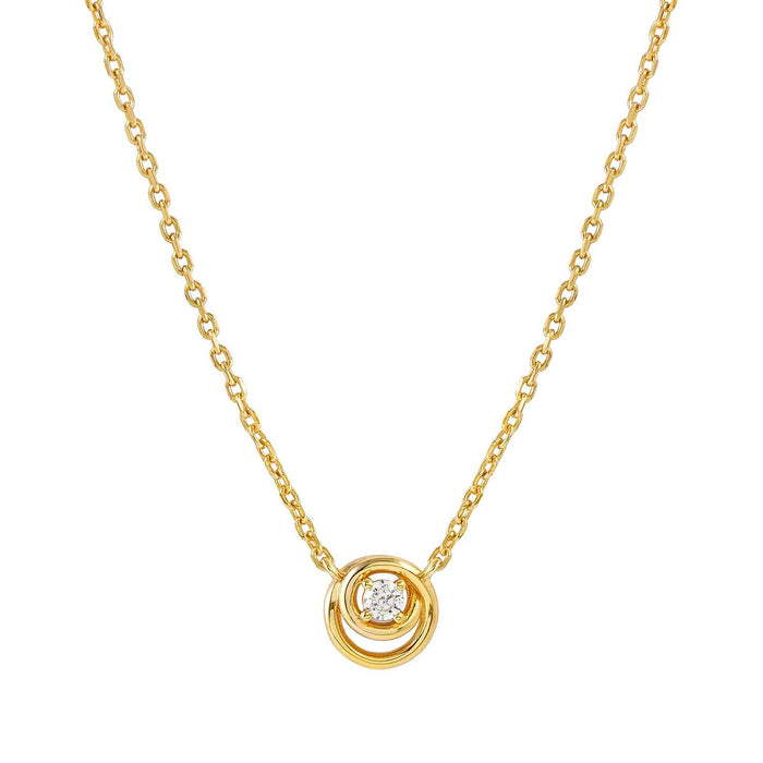 Nomination CosmicLove Spiral With Cubic Zirconia Gold Necklace