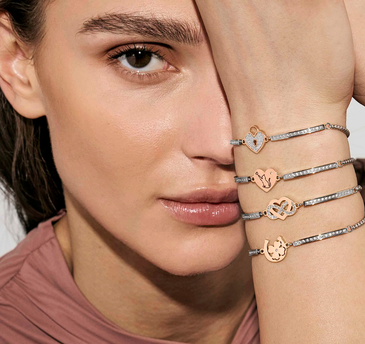 Nomination Milleluci Beloved Infinity Heart Gold Bracelet