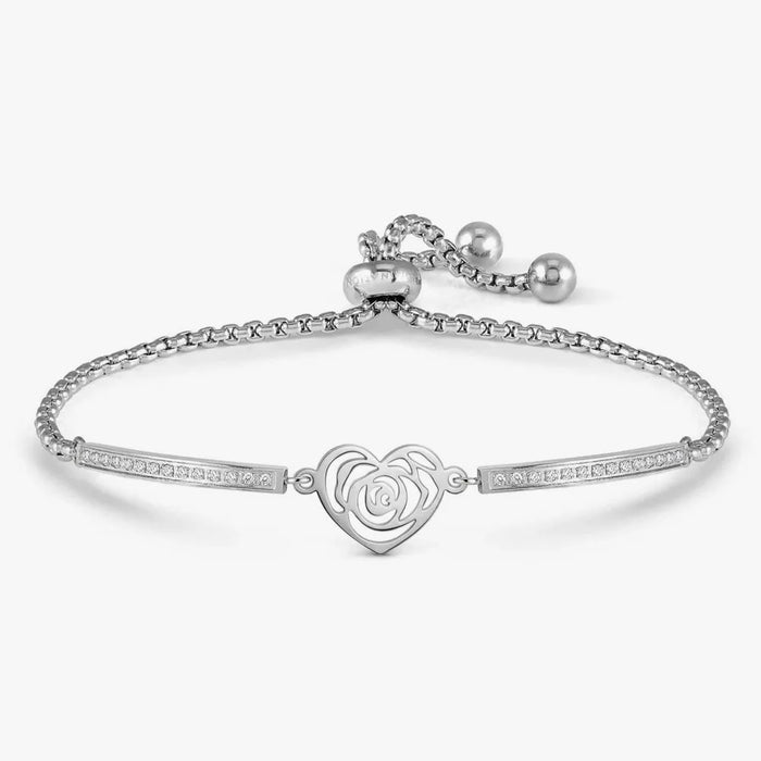 Nomination Milleluci heart Pattern Refined Silver Bracelet