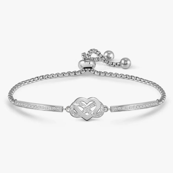 Nomination Milleluci Infinity Heart Refined Silver Bracelet