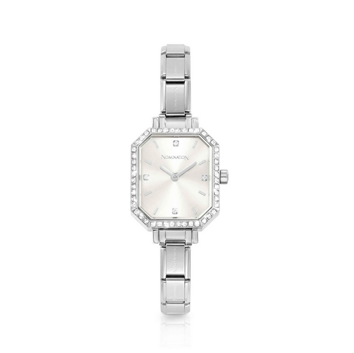 Nomination Composable Classic Sunray Silver With Stones Watch