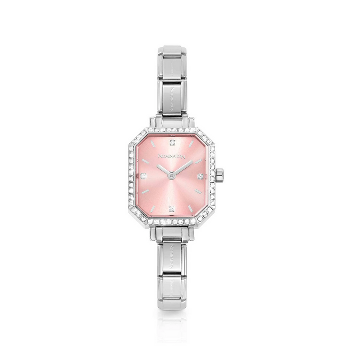 Nomination Composable Classic Pink With Stones Watch