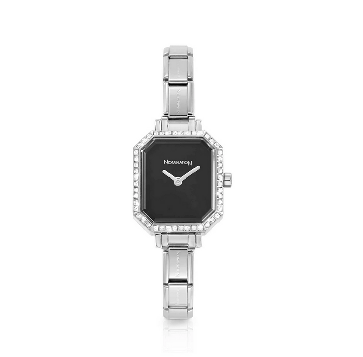 Nomination Composable Classic Black With Stones Watch