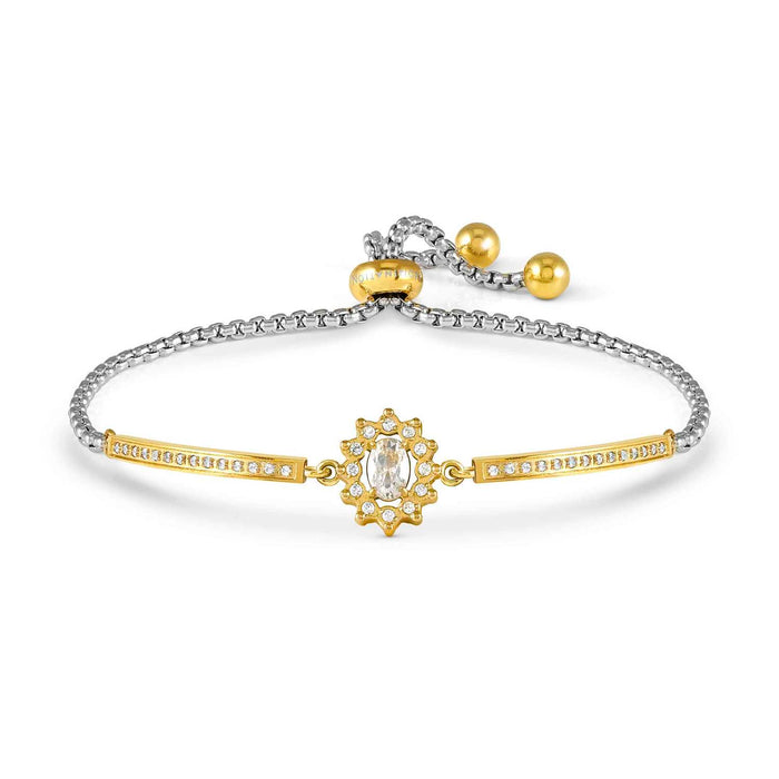 Nomination RoyalDream Oval Cluster White Crystal Gold Bracelet