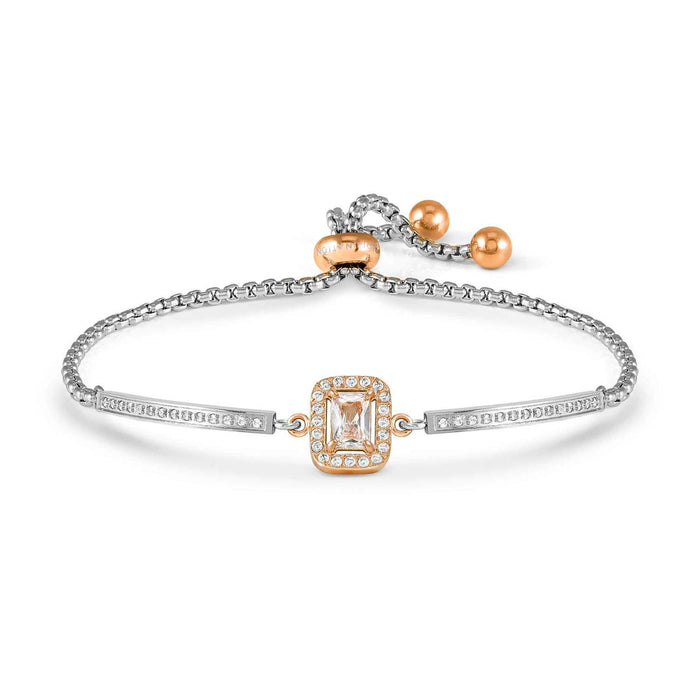 Nomination RoyalDream Rectangle White Crystal Rose Gold Bracelet