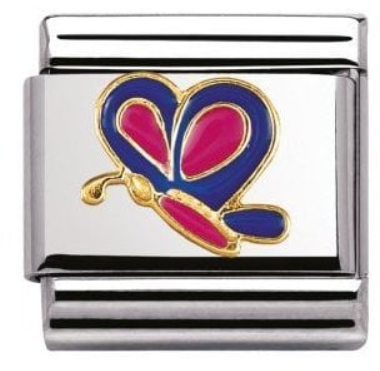 Nomination Classic Gold Symbols Tommasino Bacciotti Butterfly Charm