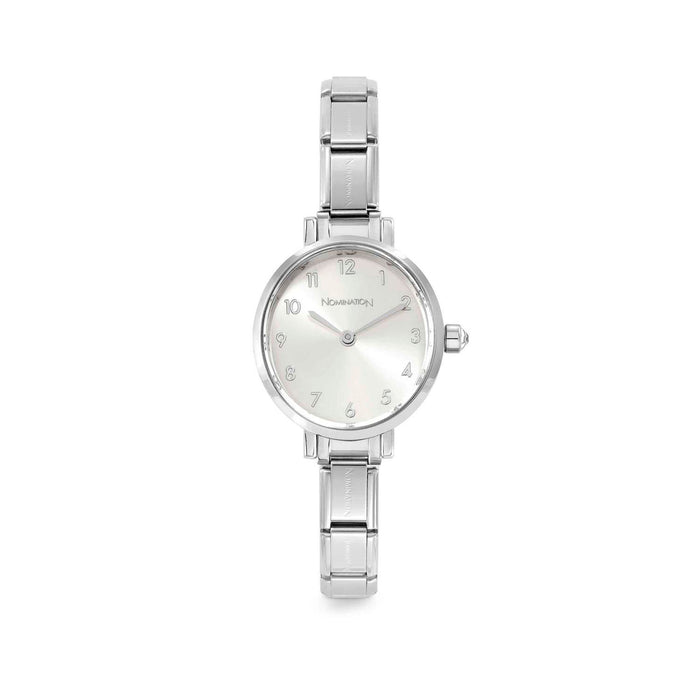 Composable Classic Paris Silver Oval Dial Sunray Watch