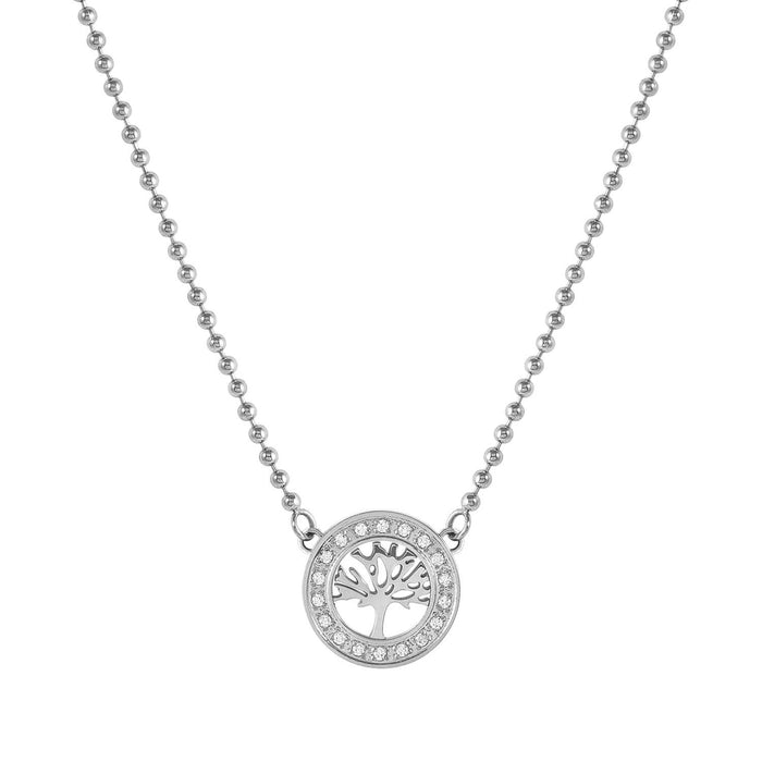 Nomination Soffio D’Amore Tree Of Life With Cubic Zirconia Necklace