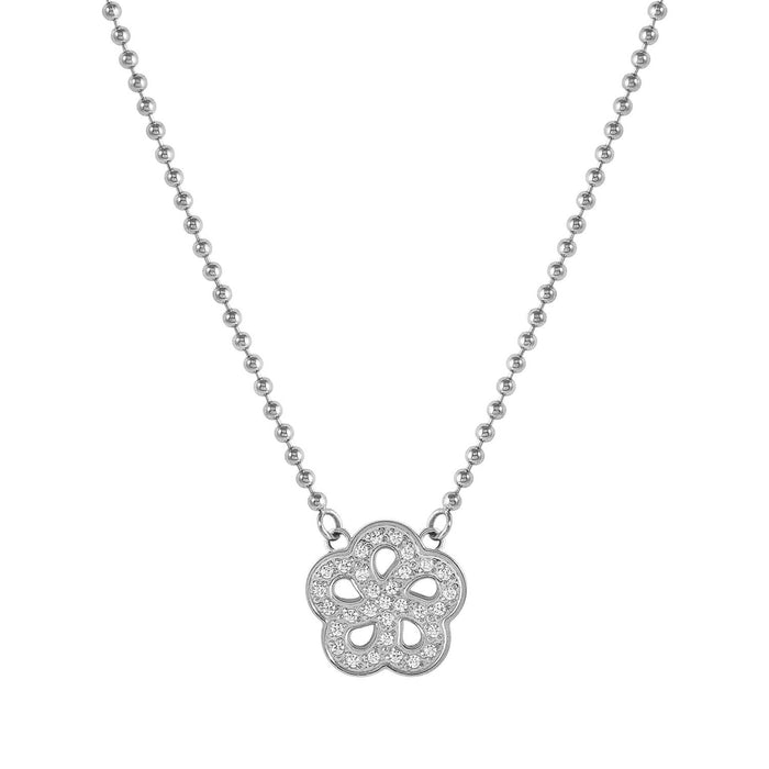 Nomination Soffio D’Amore Flower With Cubic Zirconia Necklace