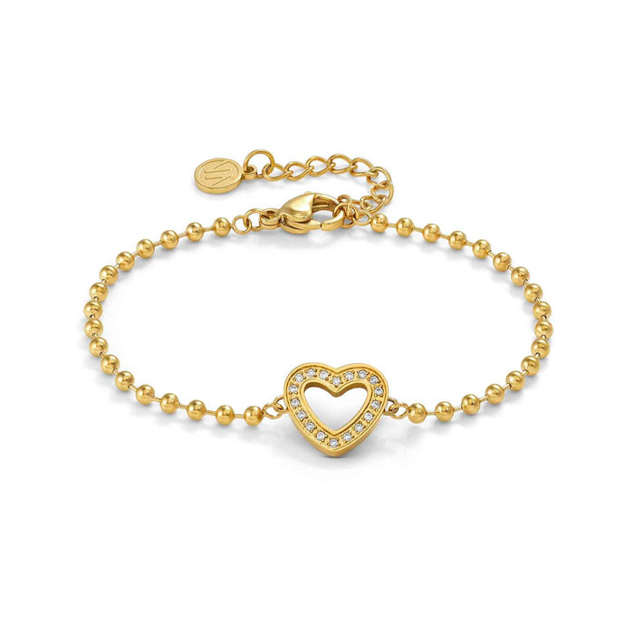 Nomination Soffio D’Amore Heart With Cubic Zirconia Gold Bracelet