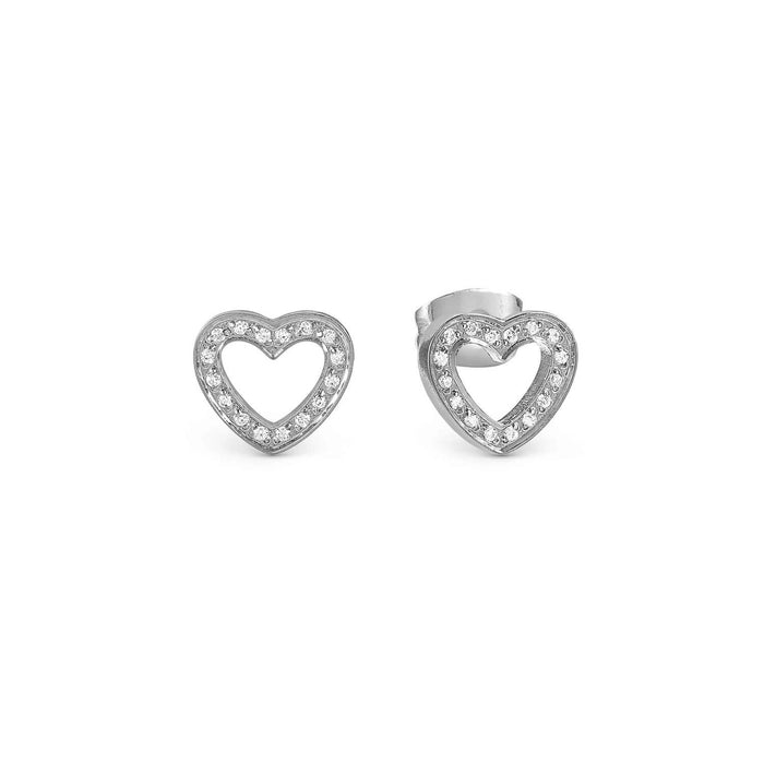 Nomination Soffio D’Amore Heart With Cubic Zirconia Earrings