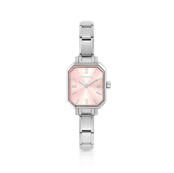 Nomination Composable Classic Sunray Pink With Stones Watch