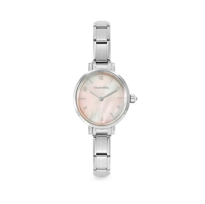 Nomination Composable Oval Pink Mother Of Pearl Time Watch