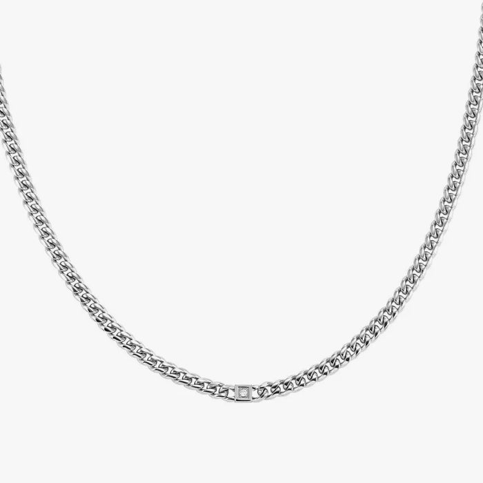Nomination Virtus Code Steel Diamond Silver Necklace