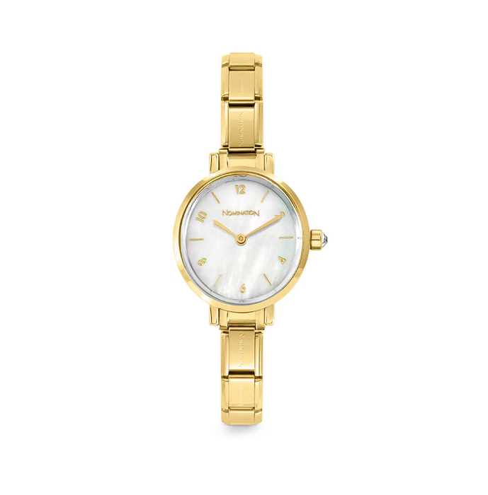 Nomination Composable Classic Gold Paris Oval Mother Of Pearl Watch(50)