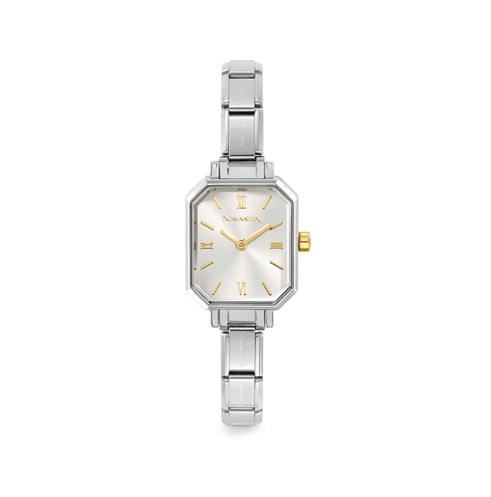 Nomination Composable Classic Paris Rectangular Steel & Silver Watch