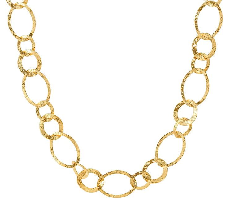Nomination Wear & Style Hammered Link Gold Necklace