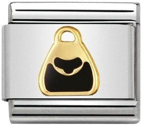Nomination Classic Gold Daily Life Black Bag Charm