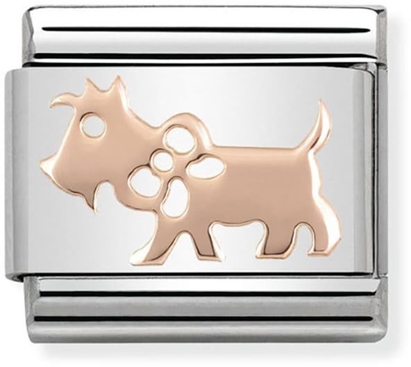 Nomination Classic Rose Gold Symbols Dog Charm
