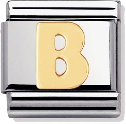 Nomination Classic Gold Letter B Charm