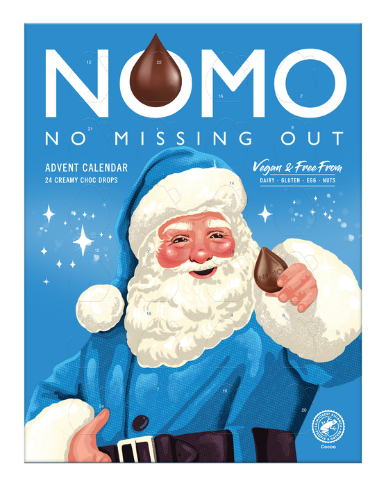 NOMO Vegan Advent Calendar 24 Creamy Choc Drops