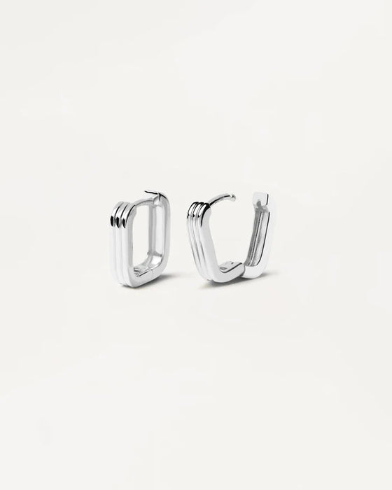 PDPAOLA Nova Earrings Silver