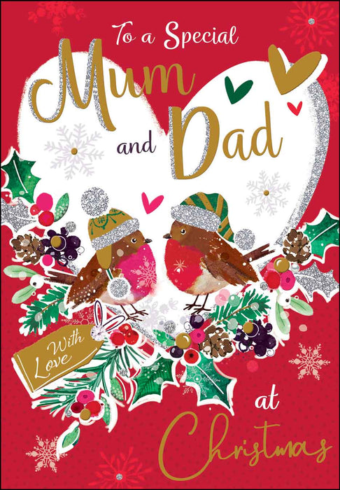 Jonny Javelin 'Mum & Dad Robins' Christmas Card