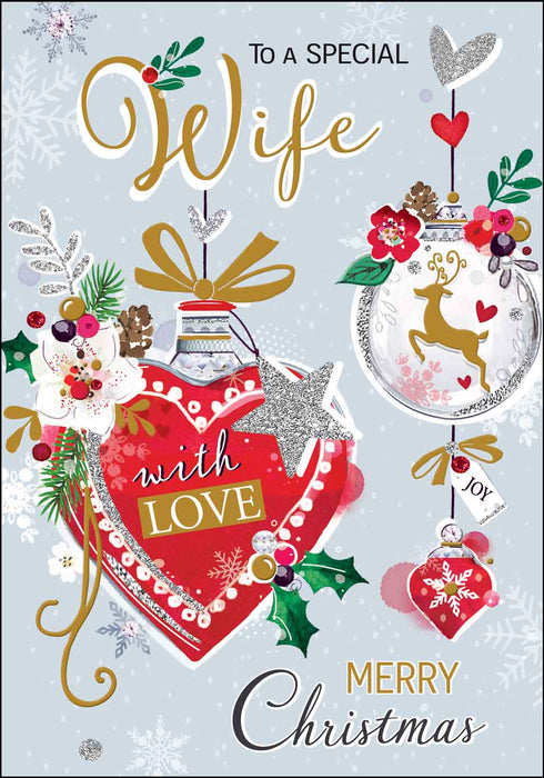 Jonny Javelin 'Wife Bauble' Christmas Card