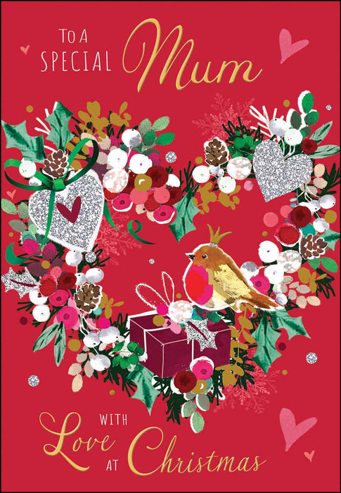 Jonny Javelin 'Mum Wreath' Christmas Card