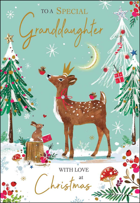 Jonny Javelin 'Granddaughter Deer' Christmas Card