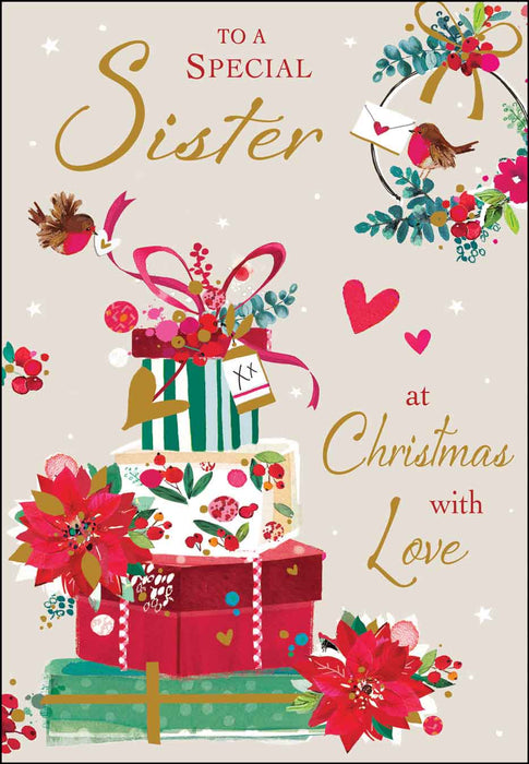 Jonny Javelin 'Sister Presents' Christmas Card