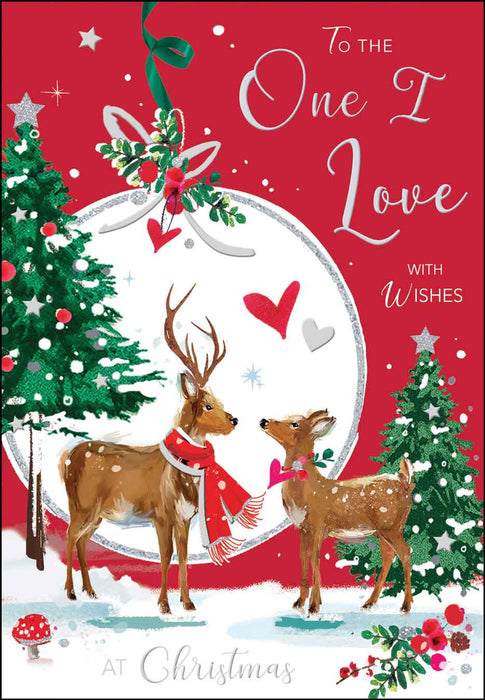 Jonny Javelin 'One I Love Deer Couple' Christmas Card