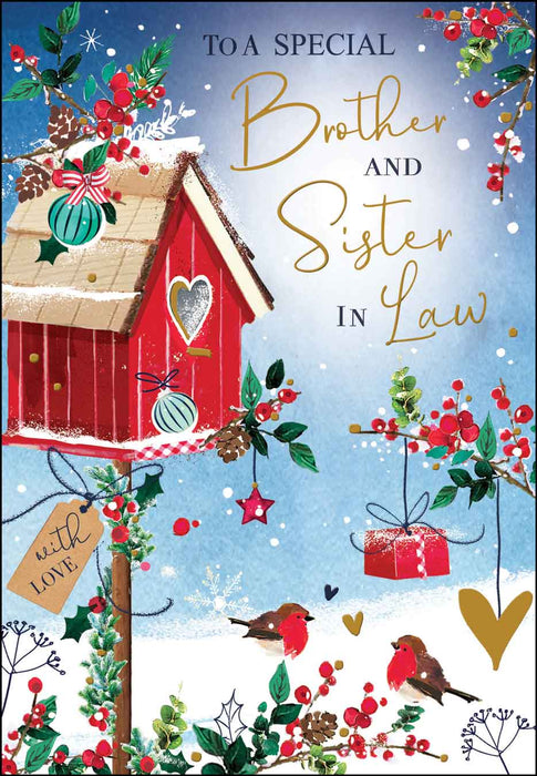 Jonny Javelin 'Brother & Son in Law Birdhouse' Christmas Card