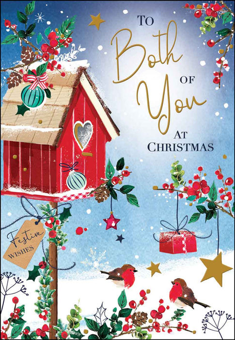 Jonny Javelin 'Both of You Birdhouse' Christmas Card