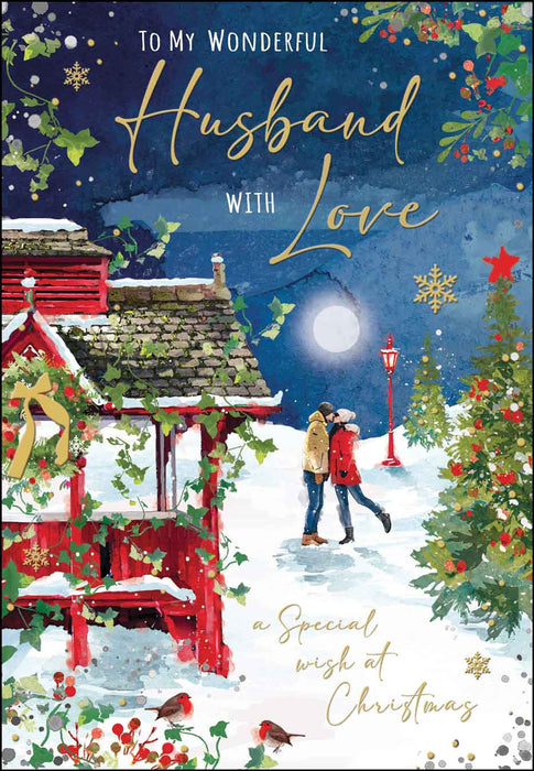 Jonny Javelin 'Husband Pagoda' Christmas Card