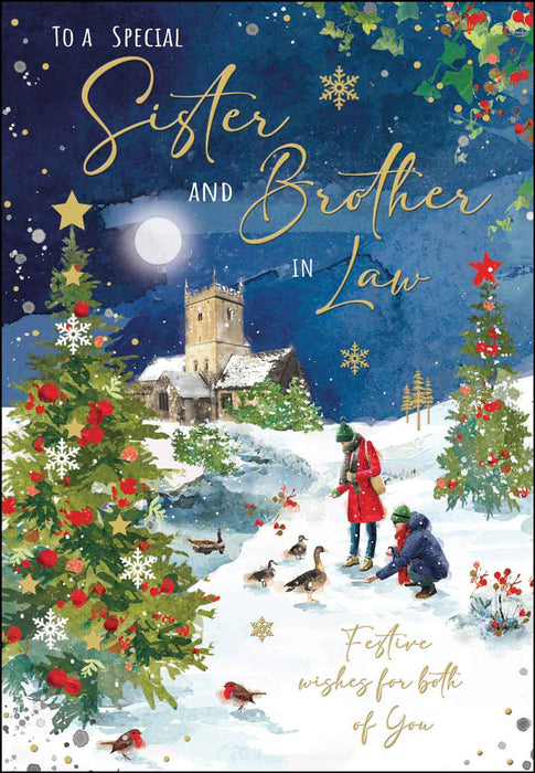 Jonny Javelin 'Sister & Brother In Law Geese' Christmas Card