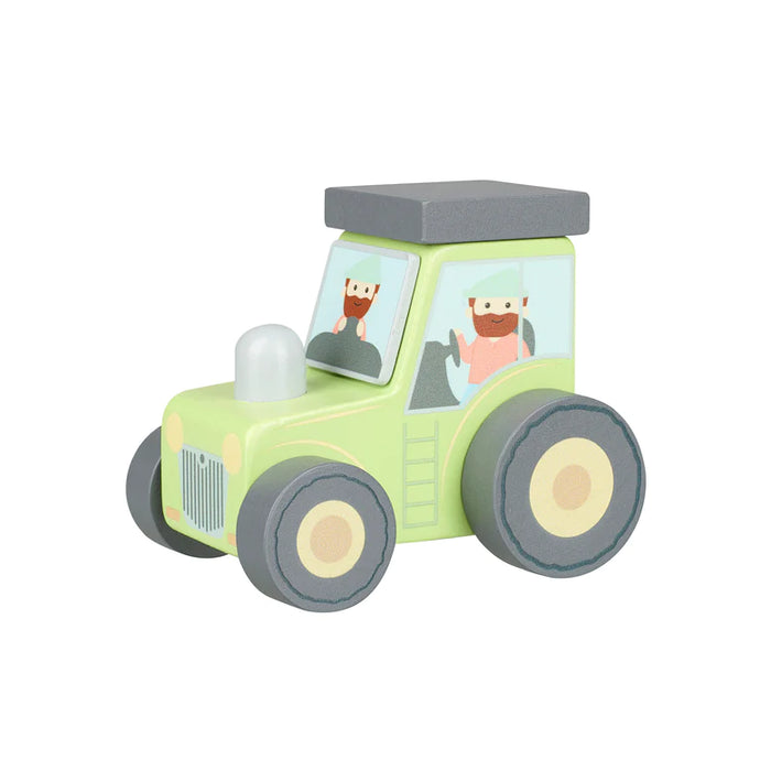 Orange Tree Green Tractor Push Toy