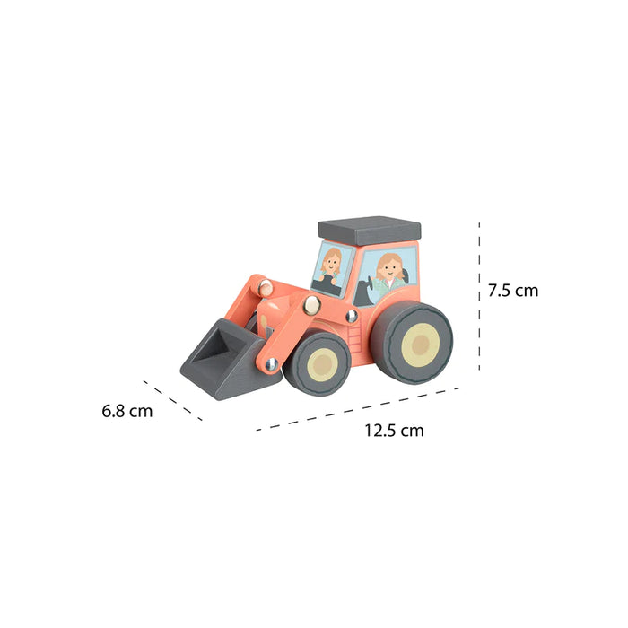 Orange Tree Farm Loader Tractor Push Toy