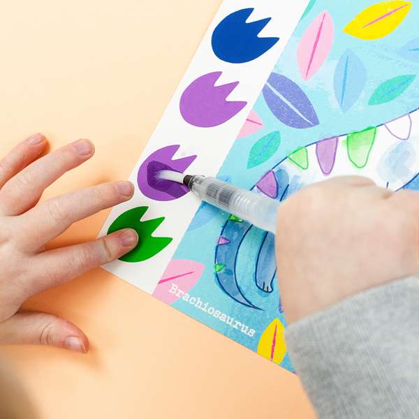 Bigjigs Paint-a-Picture Set Dinosaurs