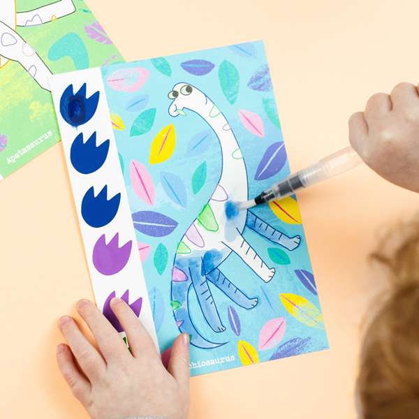 Bigjigs Paint-a-Picture Set Dinosaurs