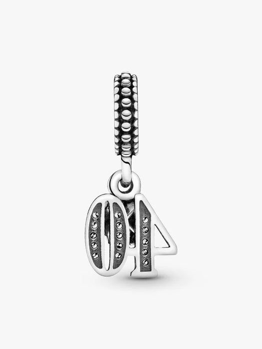 Pandora 40th Celebration Dangle Charm Sterling Silver