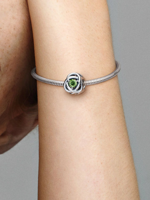 Pandora August Eternity Circle  Charm Sterling Silver